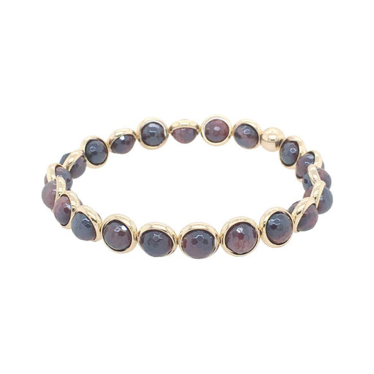BRETT LAUREN Bracelets Mystic Garnet Jade Mini Gemstone Bead Bracelet (website only)
