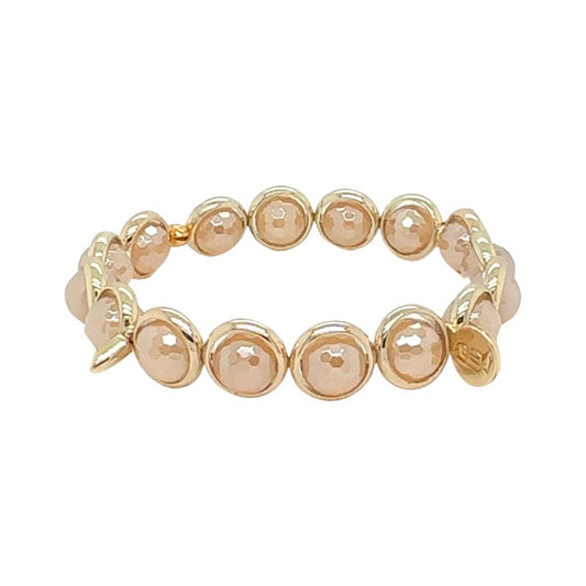 BRETT LAUREN Bracelets Mystic Golden Agate Gemstone Bead Bracelet