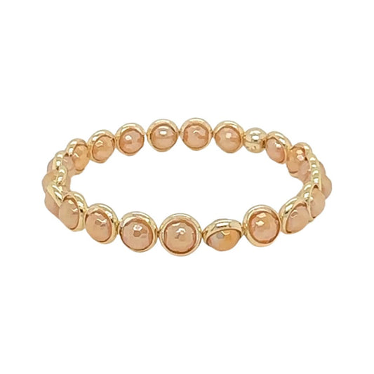 BRETT LAUREN BRACELETS Mystic Golden Agate Mini Gemstone Bead Bracelet