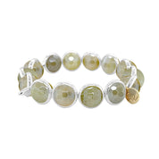BRETT LAUREN BRACELETS Mystic Olive Agate Gemstone Bead Bracelet 10 mm
