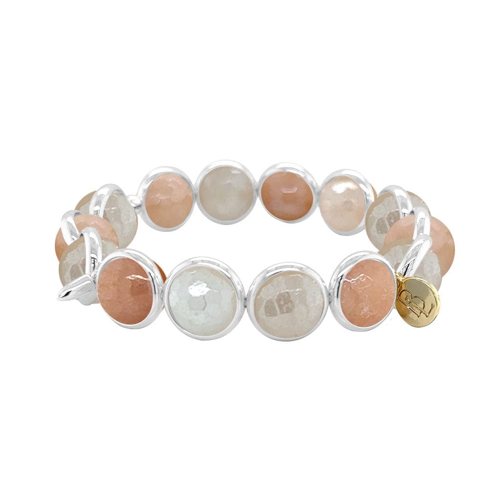 BRETT LAUREN BRACELETS Mystic Pink Aventurine Gemstone Bead Bracelet 10 mm