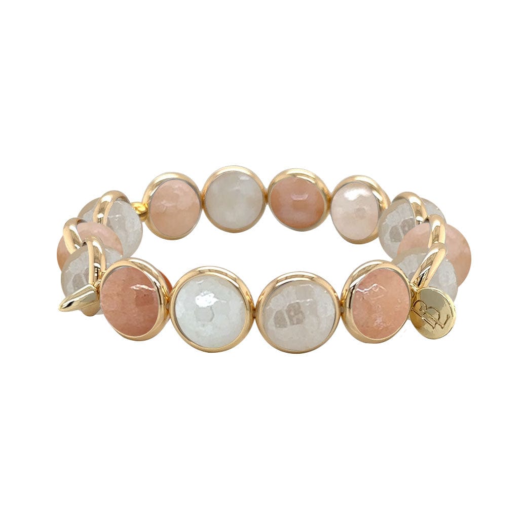 BRETT LAUREN BRACELETS Mystic Pink Aventurine Gemstone Bead Bracelet 10 mm