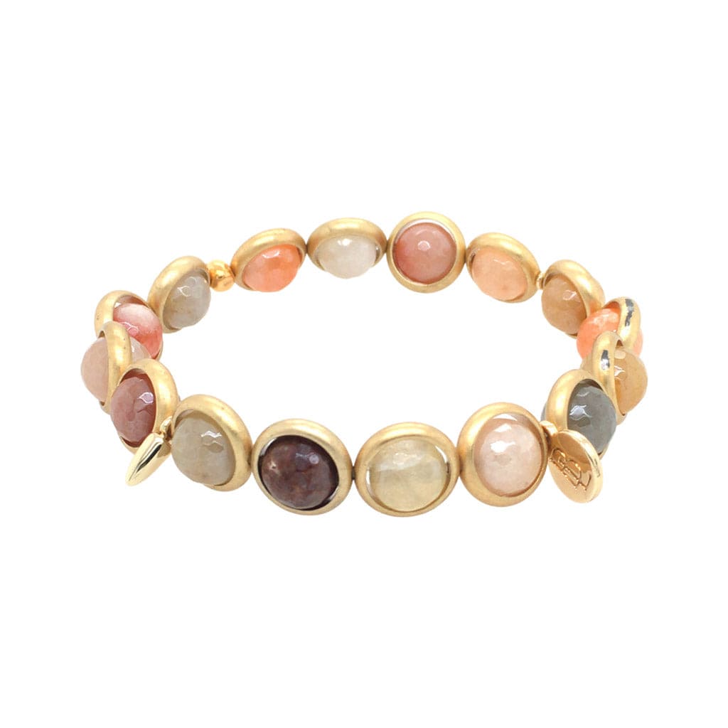 BRETT LAUREN Bracelets Mystic Rutilated Quartz Gemstone Bead Bracelet