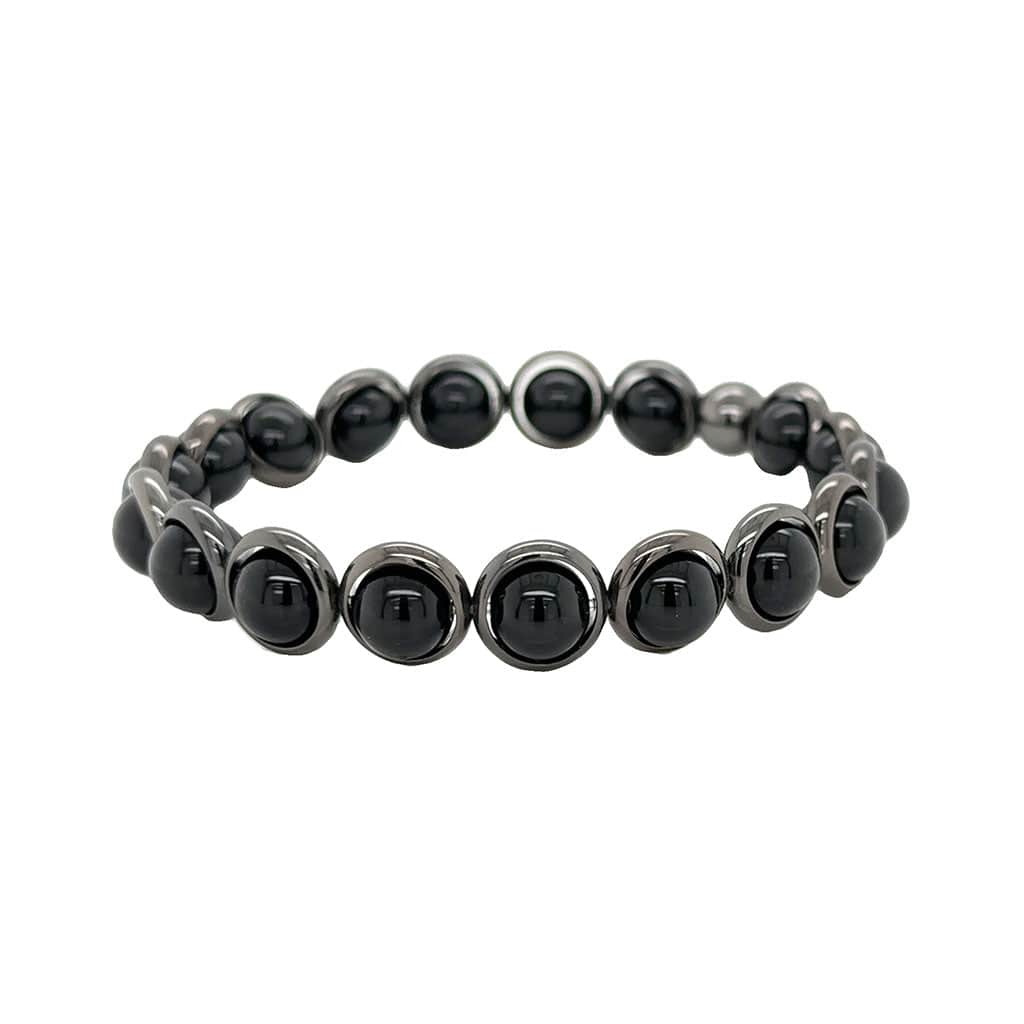 BRETT LAUREN BRACELETS Onyx Beaded Bracelet (men's) 8 mm