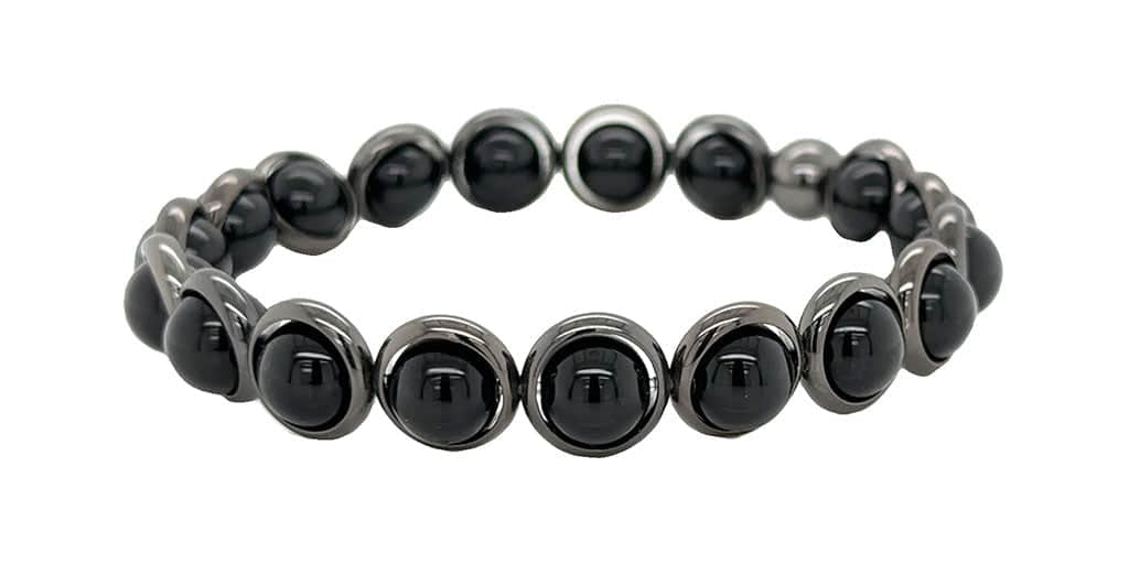 BRETT LAUREN BRACELETS Onyx Beaded Bracelet (men's) 8 mm