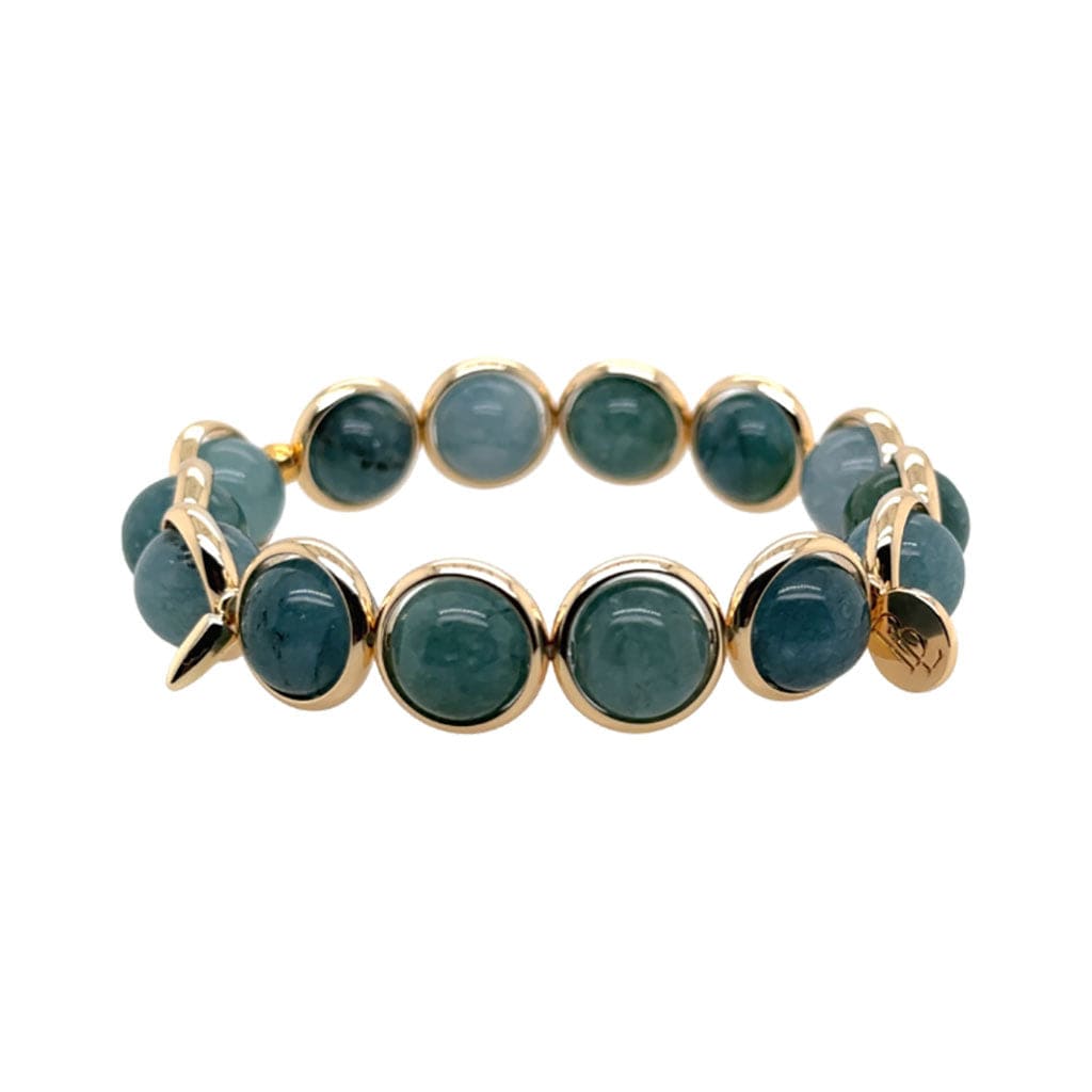 BRETT LAUREN Bracelets Other Green Jade Gemstone Bead Bracelet 10 mm