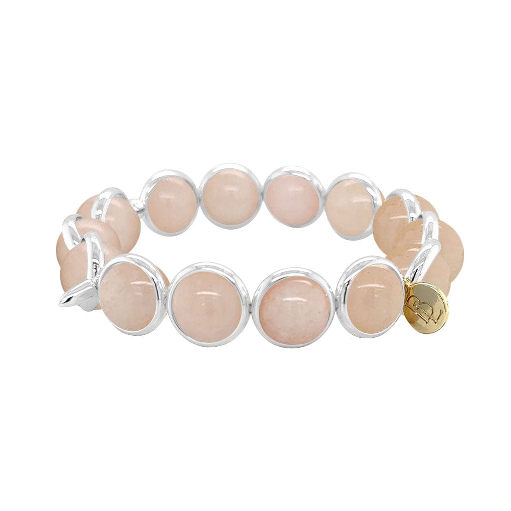 BRETT LAUREN BRACELETS Peach Jade Gemstone Bead Bracelet 10 mm