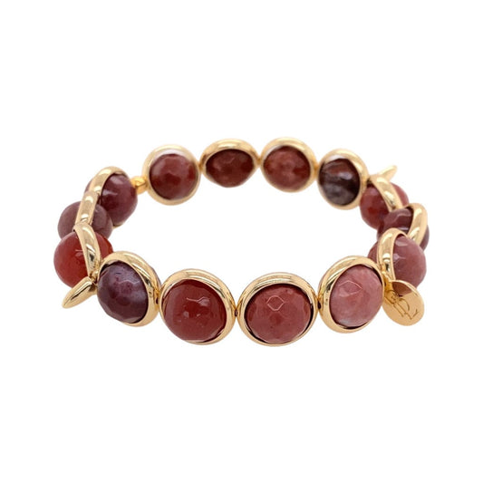 BRETT LAUREN Bracelets Portuguese Agate Gemstone Bead Bracelet