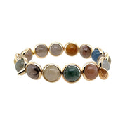 BRETT LAUREN Bracelets Rutilated Quartz Gemstone Bead Bracelet 10 mm