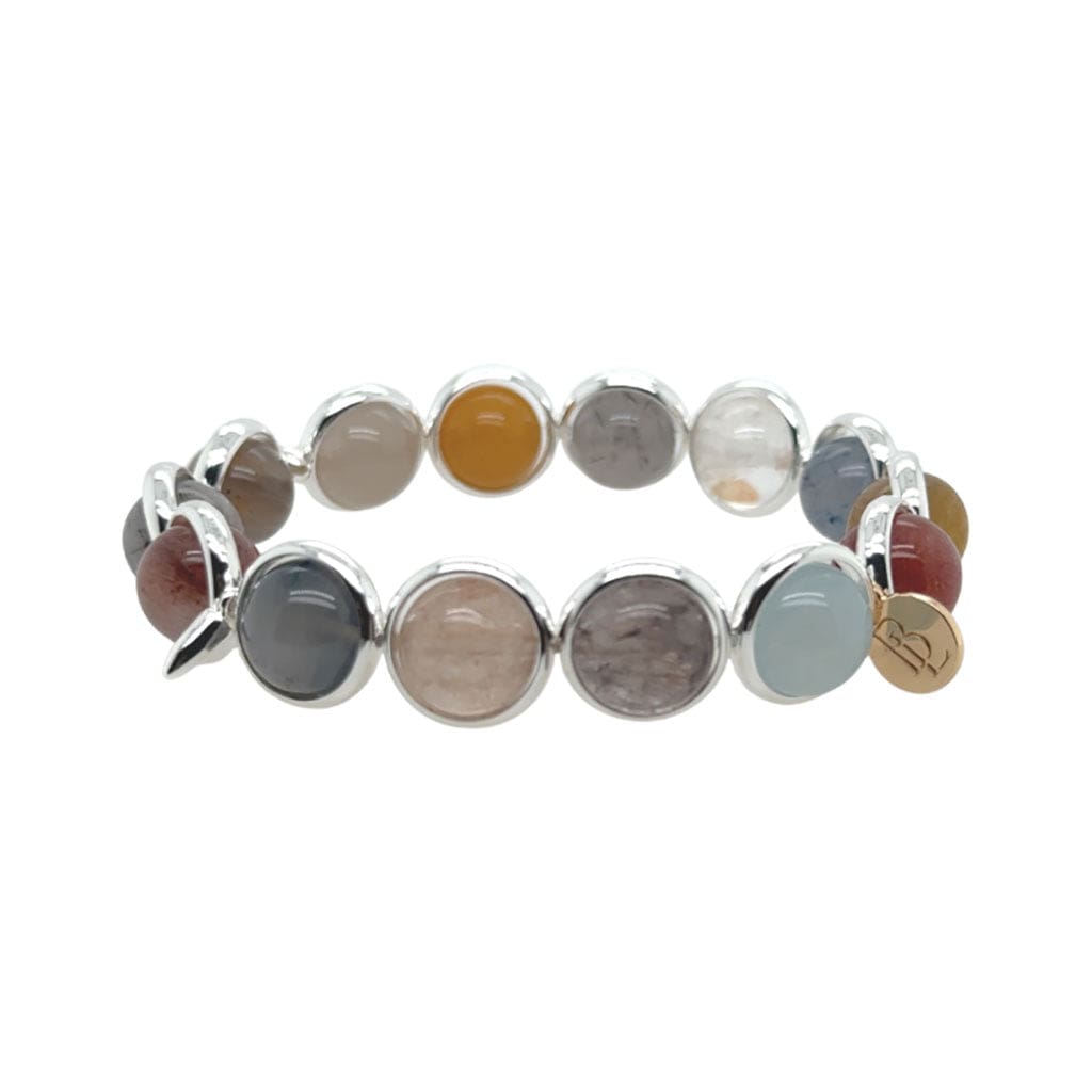 BRETT LAUREN Bracelets Rutilated Quartz Gemstone Bead Bracelet 10 mm