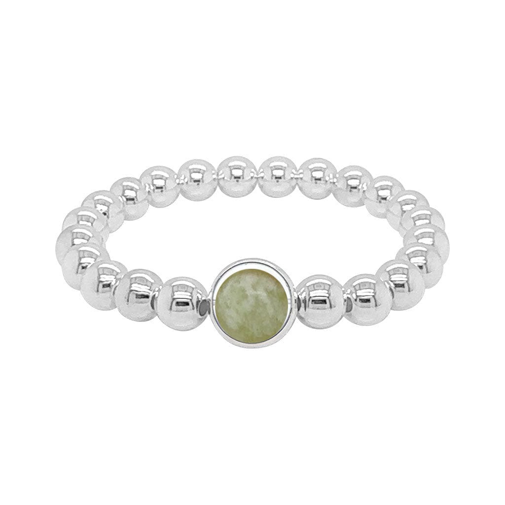 BRETT LAUREN BRACELETS Serpentine Jade Single Gemstone Bead Bracelet