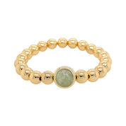 BRETT LAUREN BRACELETS Serpentine Jade Single Gemstone Bead Bracelet