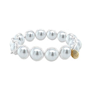 BRETT LAUREN Bracelets Shell Pearl Gemstone Bead Bracelet 10 mm