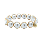 BRETT LAUREN Bracelets Shell Pearl Gemstone Bead Bracelet 10 mm