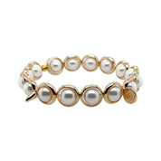 BRETT LAUREN BRACELETS Shell Pearl Gemstone Bead Bracelet 8 mm