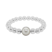 BRETT LAUREN BRACELETS Shell Pearl Single Gemstone Bead Bracelet 8 mm