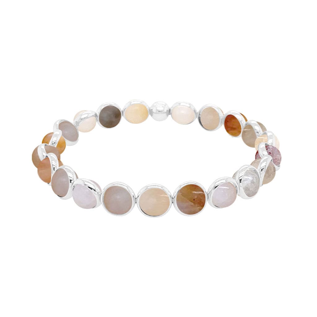 M Australian Agate Mini Gemstone Bead Bracelet 6 mm (website only)