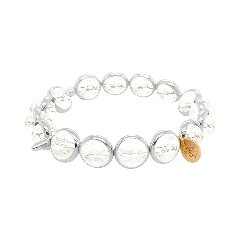 M Crystal Gemstone Bead Bracelet 8 mm