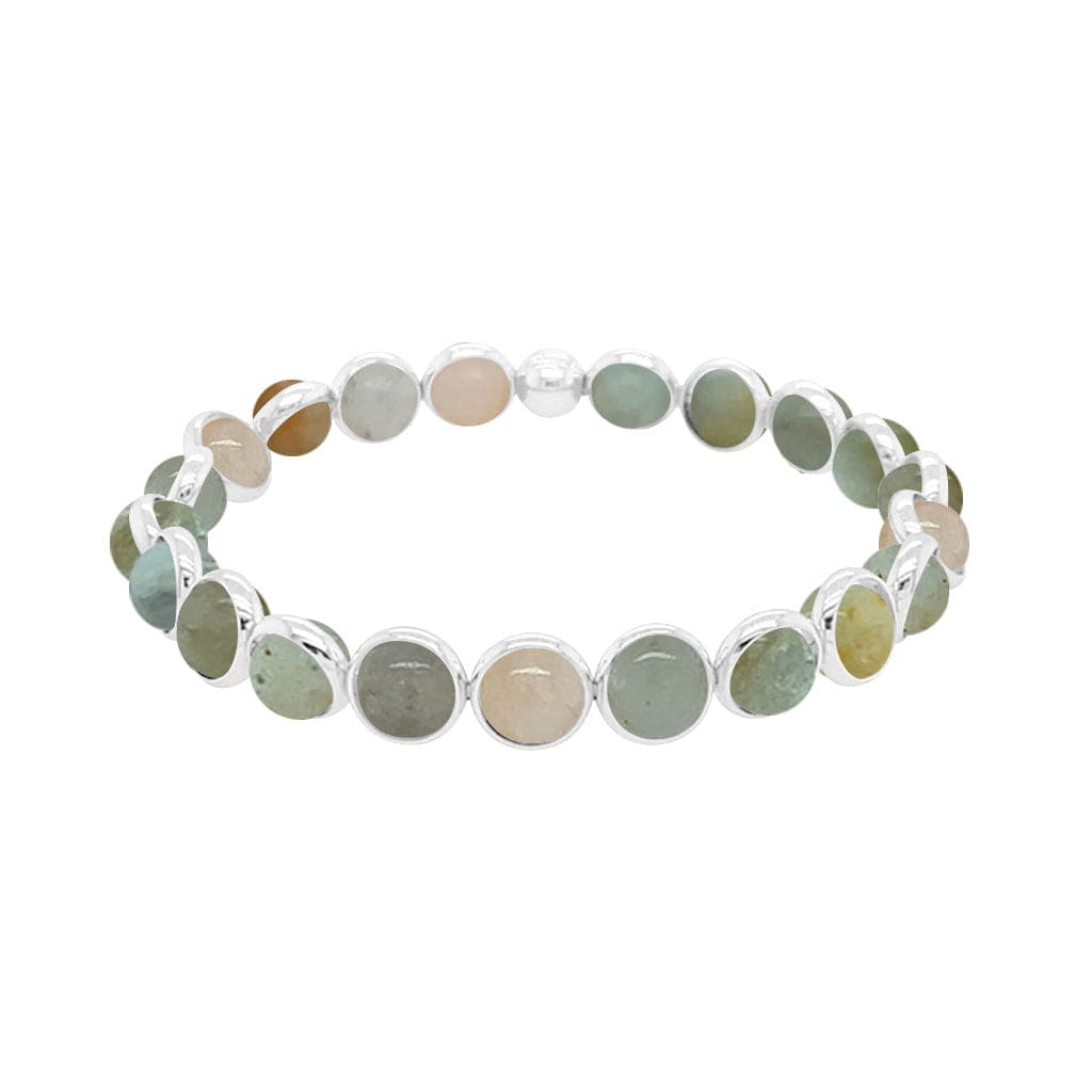 M Floral Agate Mini Gemstone Bead Bracelet 6 mm (website only)