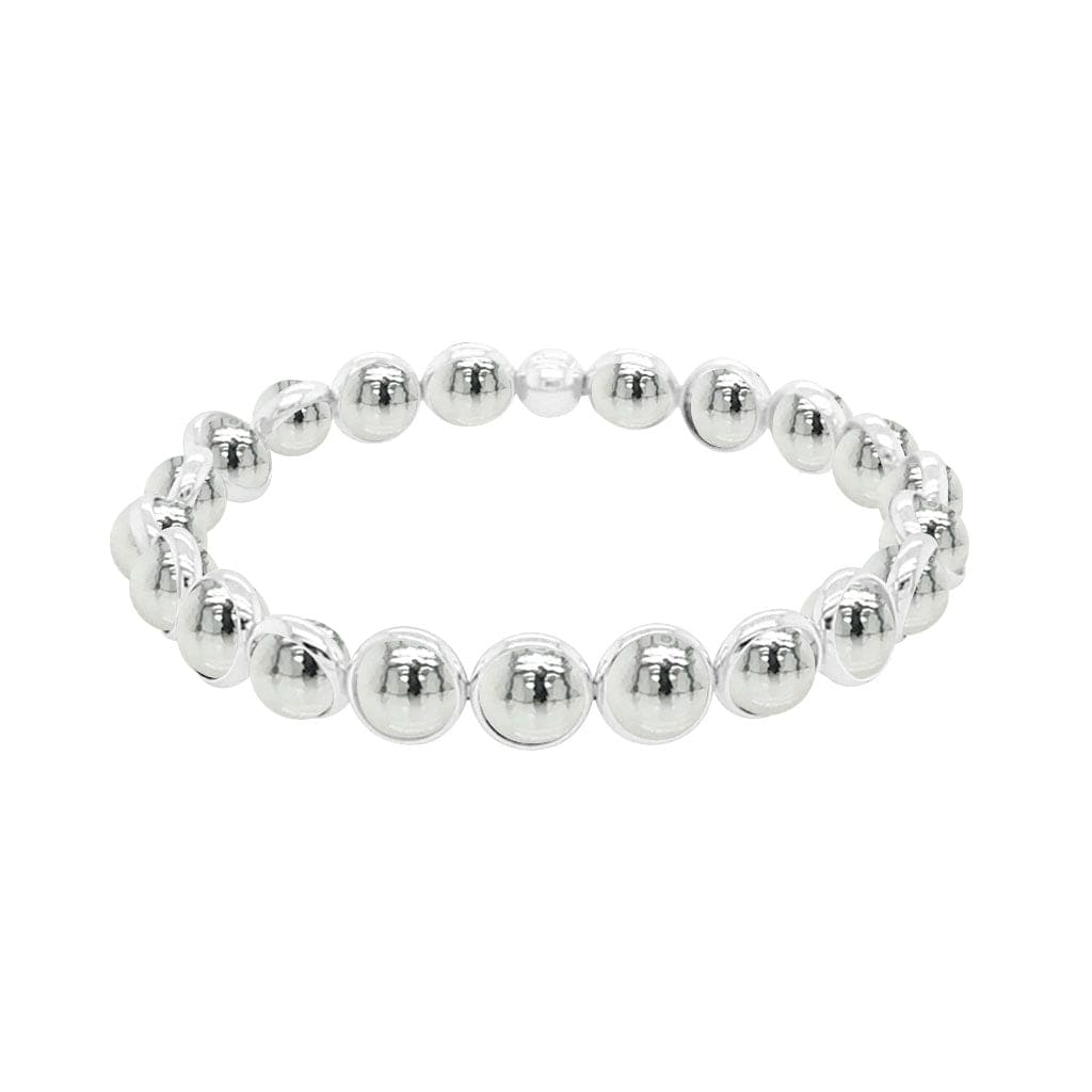 M Lyn Gold or Silver Mini Bead Bracelet (website only) 6 mm