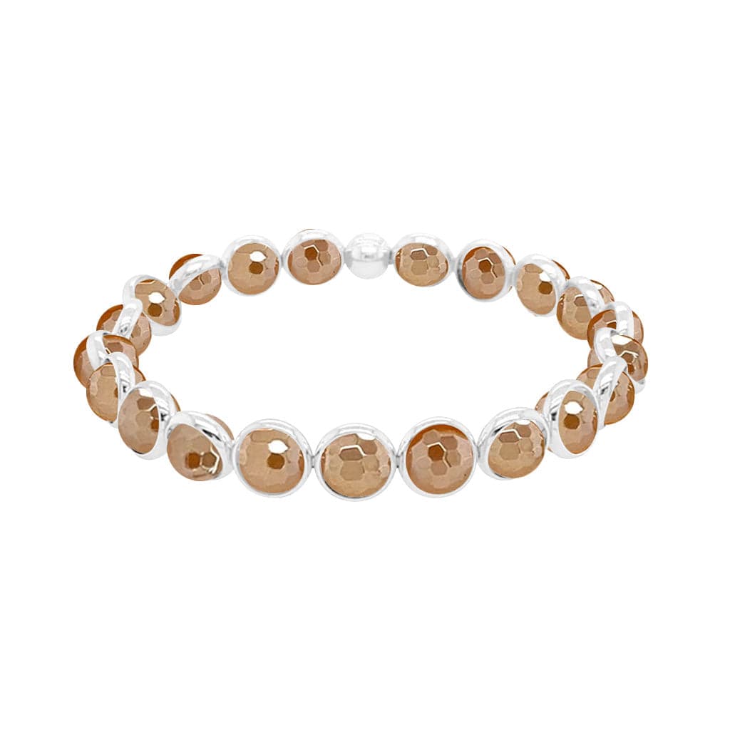 M Mystic Golden Agate Mini Gemstone Bead Bracelet (website only) 6 mm