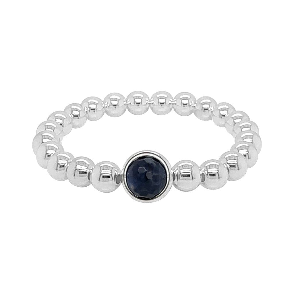 BRETT LAUREN BRACELETS Sodalite Single Gemstone Bead Bracelet 8 mm