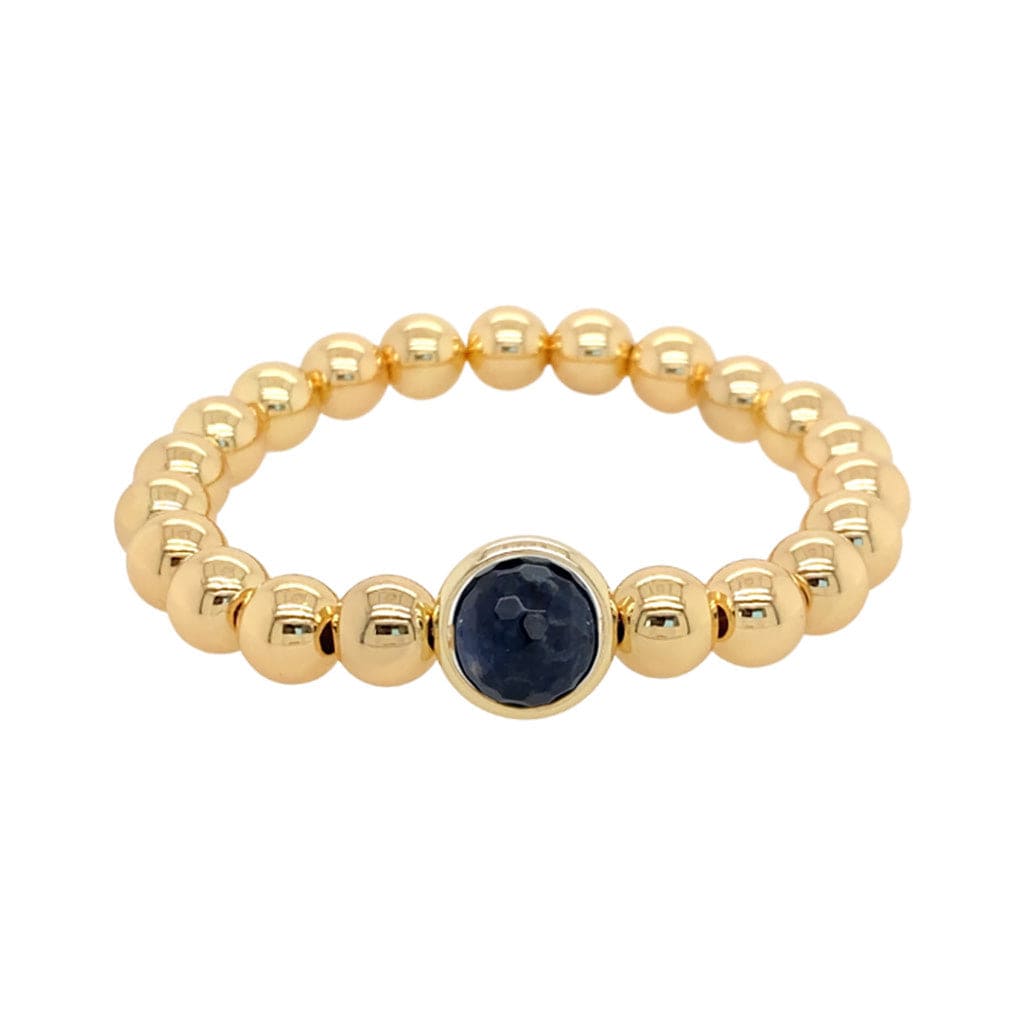 BRETT LAUREN BRACELETS Sodalite Single Gemstone Bead Bracelet 8 mm