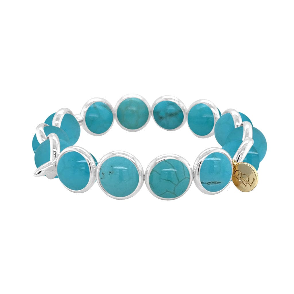 BRETT LAUREN BRACELETS Turquoise Gemstone Bead Bracelet 10 mm