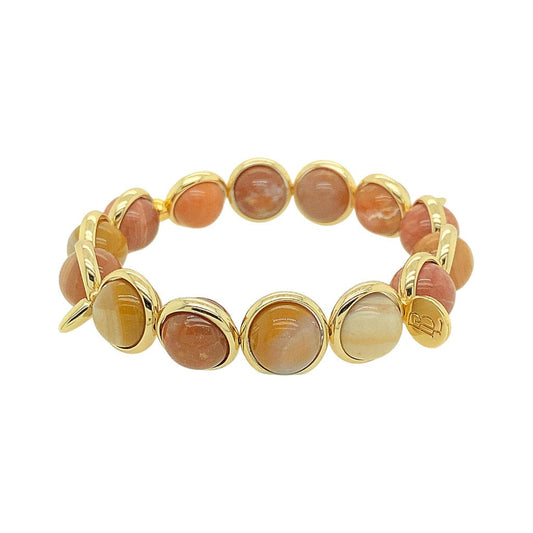 BRETT LAUREN Bracelets African Petrified Wood Gemstone Bead Bracelet