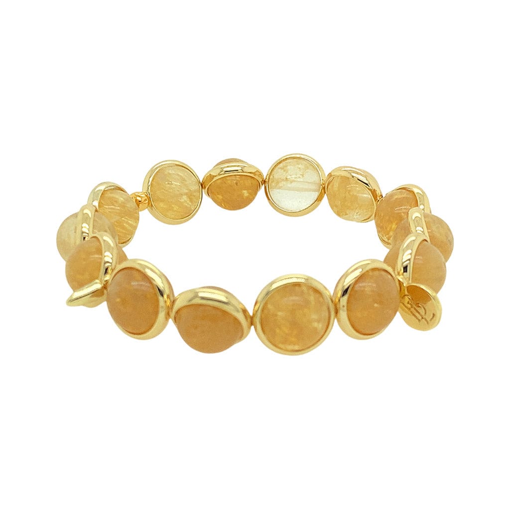 BRETT LAUREN Bracelets Golden Quartz Gemstone Bead Bracelet