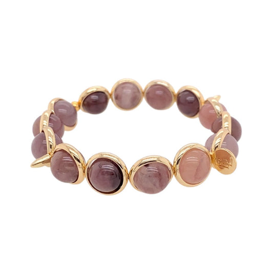BRETT LAUREN Bracelets Madagascar Rose Quartz Gemstone Bead Bracelet