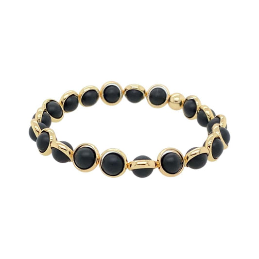 BRETT LAUREN Bracelets Matte Onyx Mini Gemstone Bead Bracelet