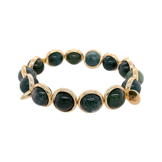 BRETT LAUREN Bracelets Moss Opal Gemstone Bead Bracelet