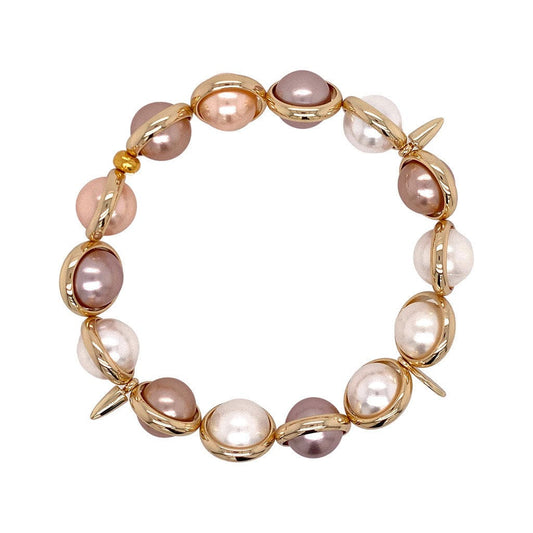 BRETT LAUREN Bracelets Multi-color Shell Pearl Gemstone Bead Bracelet