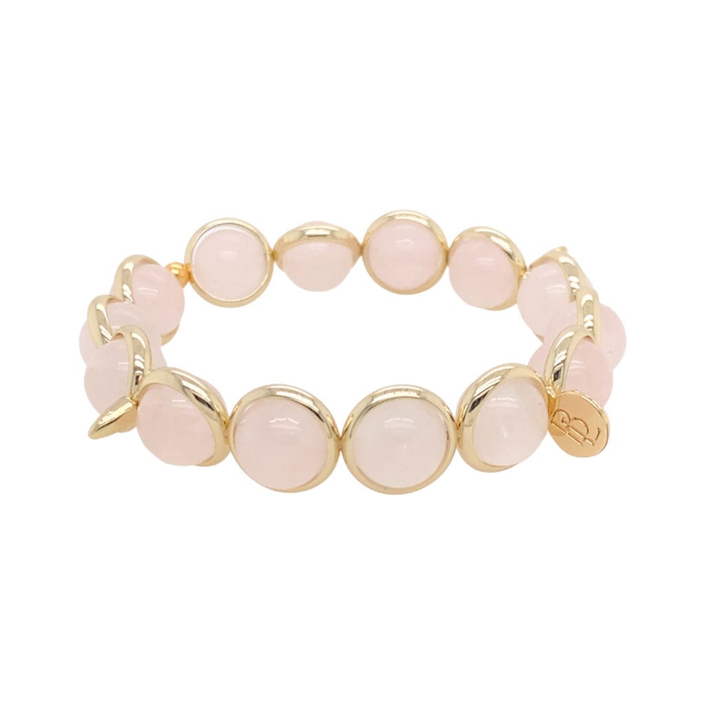 BRETT LAUREN Bracelets Rose Quartz Gemstone Bead Bracelet