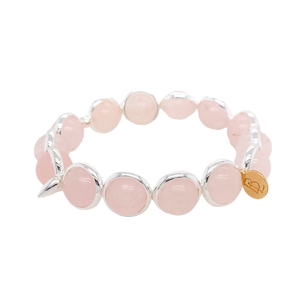 BRETT LAUREN Bracelets Rose Quartz Gemstone Bead Bracelet