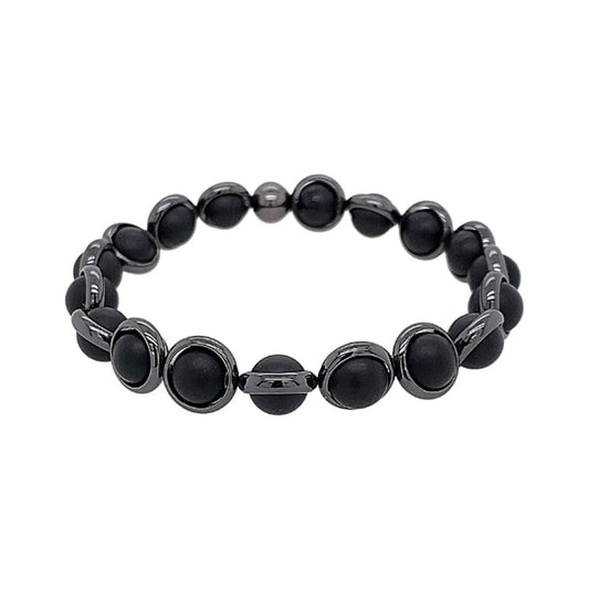 BRETT LAUREN Men's Bracelets Matte Onyx Beaded Bracelet (men's)