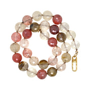 BRETT LAUREN Necklaces Cherry Amber Quartz Silk Knotted Necklace