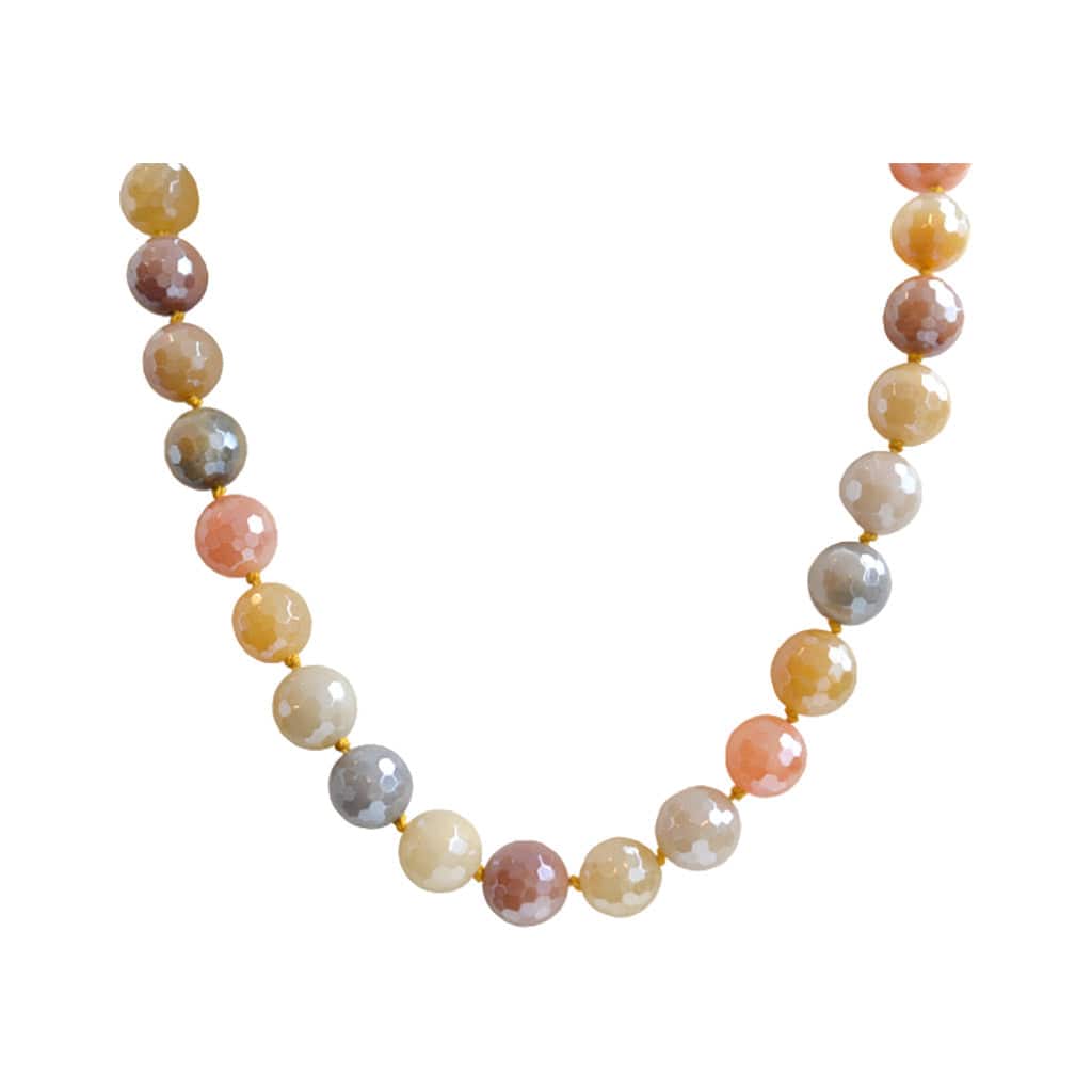 BRETT LAUREN Necklaces Mystic Bright Rutilated Quartz Silk Knotted Necklace